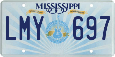 MS license plate LMY697