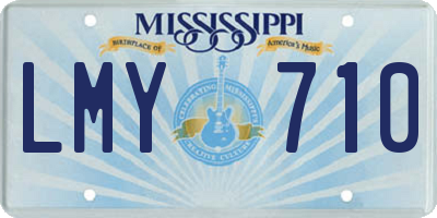 MS license plate LMY710