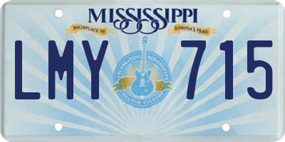 MS license plate LMY715
