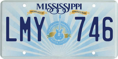 MS license plate LMY746