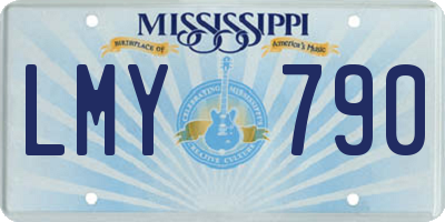 MS license plate LMY790