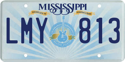 MS license plate LMY813