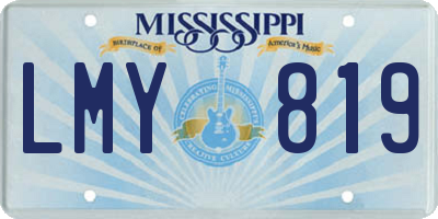 MS license plate LMY819