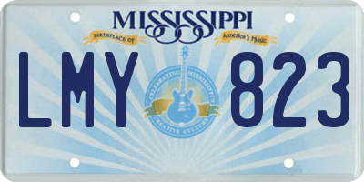 MS license plate LMY823
