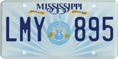 MS license plate LMY895