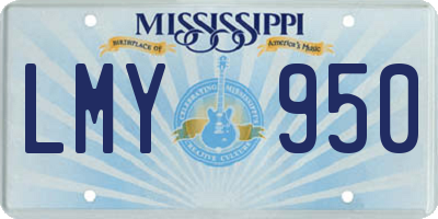 MS license plate LMY950