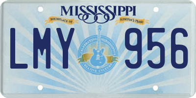 MS license plate LMY956