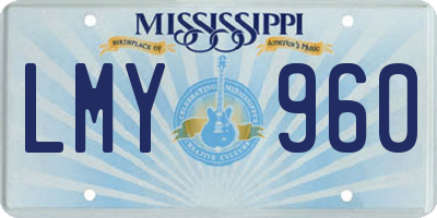 MS license plate LMY960