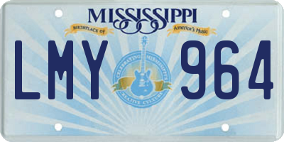 MS license plate LMY964