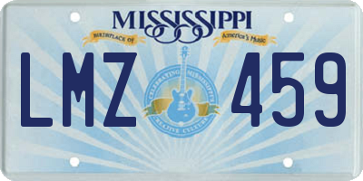 MS license plate LMZ459