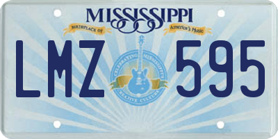 MS license plate LMZ595