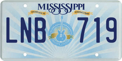 MS license plate LNB719