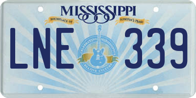 MS license plate LNE339