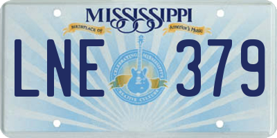 MS license plate LNE379