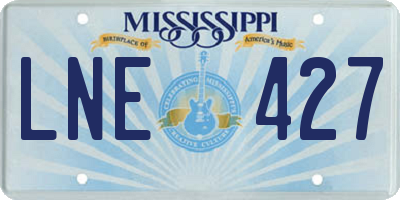 MS license plate LNE427