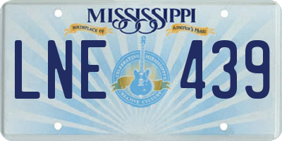 MS license plate LNE439