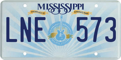 MS license plate LNE573