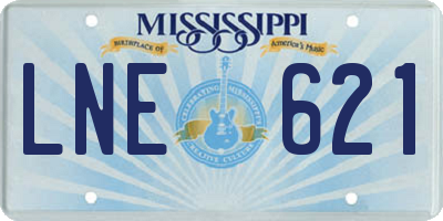 MS license plate LNE621