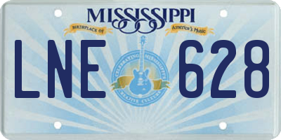 MS license plate LNE628