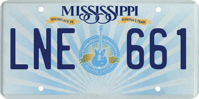 MS license plate LNE661