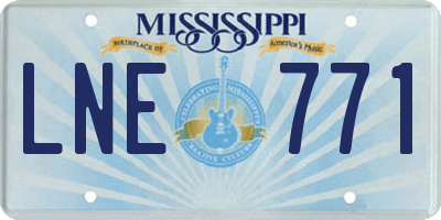 MS license plate LNE771