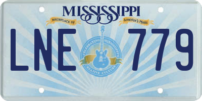 MS license plate LNE779