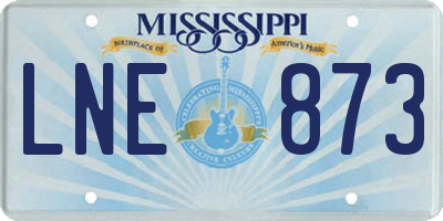 MS license plate LNE873