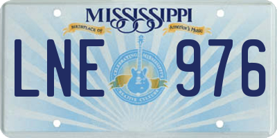 MS license plate LNE976
