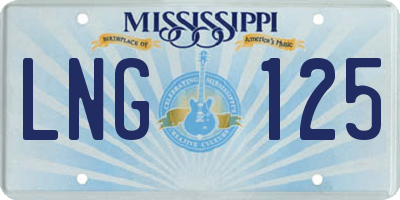 MS license plate LNG125