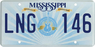 MS license plate LNG146