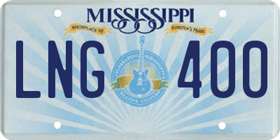 MS license plate LNG400