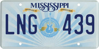 MS license plate LNG439