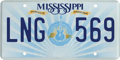 MS license plate LNG569