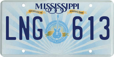 MS license plate LNG613