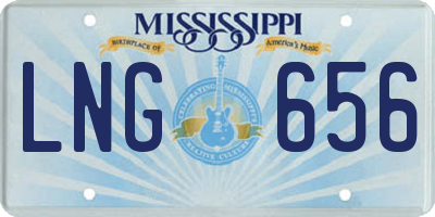 MS license plate LNG656