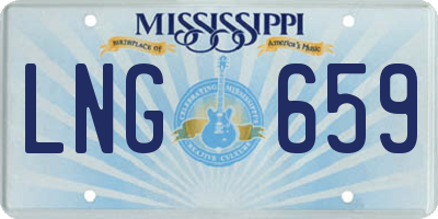 MS license plate LNG659