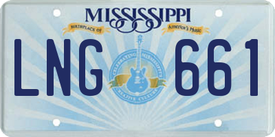 MS license plate LNG661