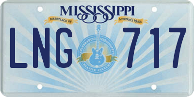 MS license plate LNG717