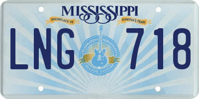 MS license plate LNG718