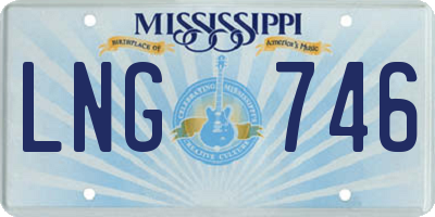 MS license plate LNG746