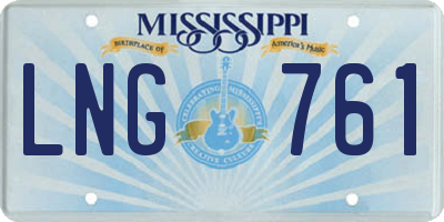 MS license plate LNG761
