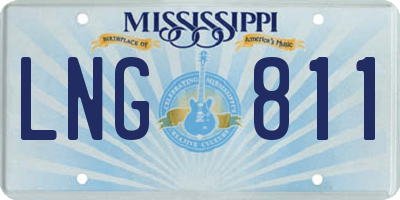 MS license plate LNG811