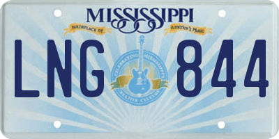 MS license plate LNG844