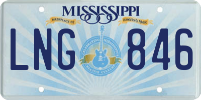MS license plate LNG846
