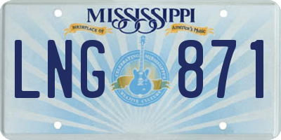 MS license plate LNG871