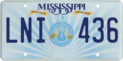 MS license plate LNI436