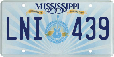 MS license plate LNI439
