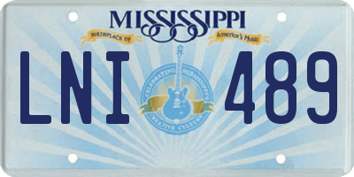 MS license plate LNI489