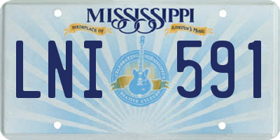 MS license plate LNI591
