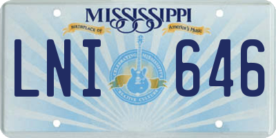 MS license plate LNI646
